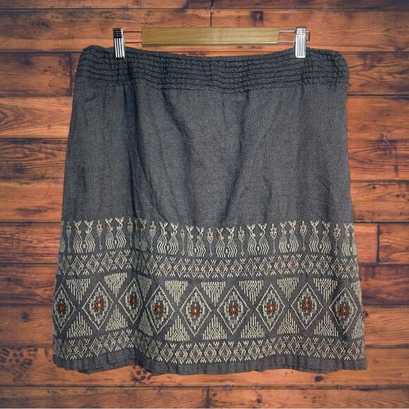 5 for $25🔥Bob Timberlake Embroidered Boho Skirt Large - Picture 2 of 6